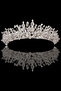 Bride's Zircon Wedding Tiara: A stylish wedding tiara adorned with zircon stones for elegant brides. - 7
