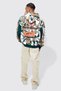 Unisex Oversize Motosport Hooded Camouflage Sweatshirt - 3