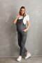 Pregnant Gardener Overalls - Embroidery with Front Snaps - 5