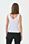 Women's Strappy V-Neck Knitwear Bustier White - 7