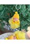 Cute pom- Plush plush sleeping baby Keychain with hat, yellow pom-pom - 3