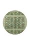 Green Checkered Patterned Decorative Carpet Miravip559 - 4