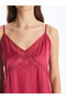 V-Neck Straight Satin Women's Nightgown - 3