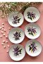 Başak Lilac Model 6-Piece Round Small Breakfast Plate
