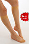 6-Piece Women's Sahra 15 Denim Knee Socks