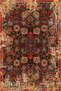 Orange and Mixed Color Floral Floral Geometric Modern Decorative Carpet Miravip206