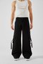 Black Baggy Jean with Cargo Pocket Detail