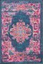 Blue Floral Conventional Patterned Woven Base Miravip635 - 2