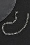 Men's Anti-Tarnish Gray Figaros Bracelet - Imported Anti-Tarnish Steel Men's Chain - 3