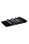 Multi Pencil case 4 Transparent Zip Section Roll Case Black - 4