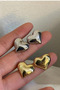 Silver Colored Women's Heart Earrings Full - 3