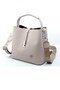 Stone New Season Printed 3 Compartment Women's Shoulder Bag and Wallet Combination 22x20cm Pbu4002-1002 - 4