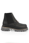 Women's Boots with Elastic Sides, Front Metal Buckle and Trak Sole - 3