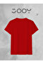 Los Angeles Printed Wide Fit Oversize Red T-Shirt - 3