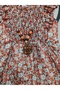 Floral Chiffon Girl's Dress - 2