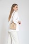 Bera Women's Ethnic Authentic Bohemian Small Size Plain Milk Coffee Color Shoulder Bag for Everyday Travel Gift - 2
