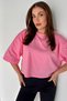 Kadın Oversize Pembe Crop - 2