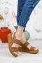 Daisy 4 Cm Wedge Heel Elastic Women's Sandals
