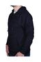 5000 Men's 2 Thread Hooded Collar Sweat Cardigan Black - 2