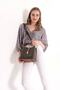 Women's Tan Monogram Printed Shoulder Bag - 3