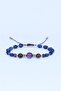 Amethyst, Smokey Quartz, Lapis Lazuli and Hematite Natural Stone Women's Bracelet - 2