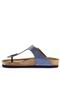 Luke Women's Flip Flops Beach Blue Glitter Slippers - 3