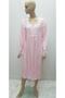 Nikita Maternity Lace Nightgown Dressing Gown Set Pink - 5