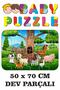 Fun Puzzle with Giant Pieces of Cute Animals 50x70 Cm