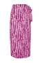 Lilac Floral Patterned Viscose Fabric Midi Woven Skirt TWOSS23ET00294 - 7