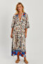 Women's Stone Patterned Loose Maxi Dress GÇ166 - 2