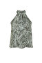 Khaki Printed Special Textured Flexible Knitted Blouse with Lacing Detail TWOSS24BZ00491 - 7