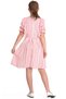 Girl - Short Sleeve Dress with Bow Lace, Mobile Belt and Ruffle Detail - 6