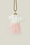 Pink Ribbon Baby Collar Short Sleeve Baby Girl Dress - Heidi - 7