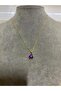 Lilac Enamel Flower Necklace - 3