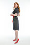 Women's Navy Blue White Polka Dot I Belted Mini Dress 51123 - 6