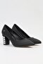 ® |   Pc-51201 - 3478 Black Satin - Women's Heeled Shoes - 2