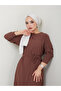 Women's Skirt Frilly Crew Neck Belted Dress - 3