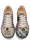 Women's Vegan Leather Multicolored Sneakers - Thankful For Today Design - 2