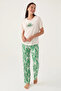 New Season Cotton Short Sleeve Women's Pajamas Set - 2