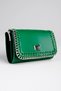 Women's Handbag with Chain Detail-Green