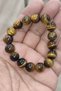 12 mm Tiger Eye Stone Natural Bracelet - 4