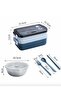 Stainless Steel Lunch Box, 1400 ml 3 Layer Lunch Box, Lunch Box, For Work And School, Green - 3