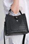 Women's Lock Detailed Shoulder 4 Compartment Bag - 2