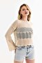 FASHION MH SUMMER NEW SEASON HOLE SPANISH SLEEVE CROP - 2