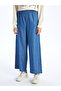 Wideleg Women's Jeans Pants with Elastic Waist - 3