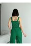 Square Necked, Ruffled, Strapless Bürümcük Jumpsuit Dress - 3
