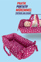 Carrycot Baby Carrier, Stroller Baby Carrying Bag Swaddle 50x70 cm Starry Pink