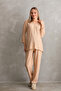 Pregnant and Maternity Long Sleeve V-Neck Top and Bottom Set