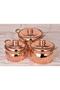 Crane Copper Mini Casserole Sugar Bowl Set of 3 Hand Forged Red Crane5848-1 - 2