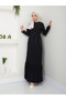 Women's Skirt Frilly Crew Neck Belted Dress